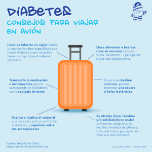Viajar en avin consejos diabetes